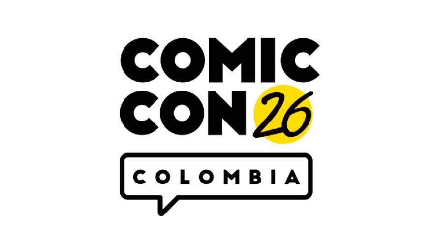  Logo oficial de ComicCon y su organizador, evento que reúne a fans de la cultura pop, cómics, cine, anime y videojuegos.