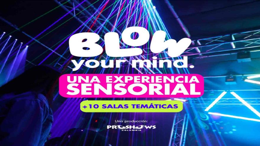 Diseño promocional con estética psicodélica y moderna para el evento musical en el Movistar Arena. 