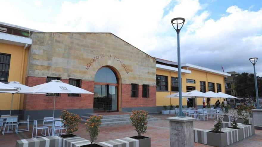 Mercado de la Concordia, espacio gastronómico y cultural de La Candelaria instalado en una antigua edificación del centro histórico.