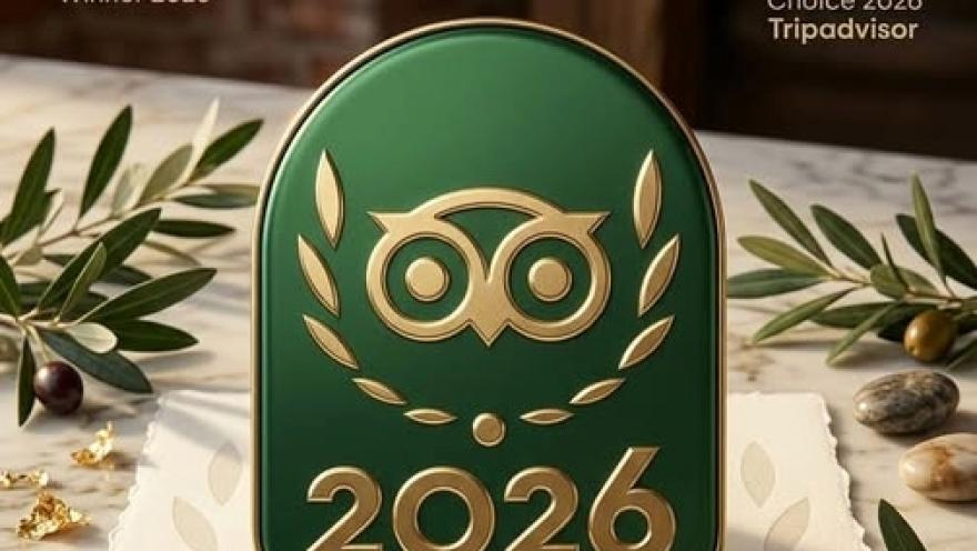 TripAdvisor's Travellers' Choice 2026 award, a symbol of recognition for excellence and traveler experience.